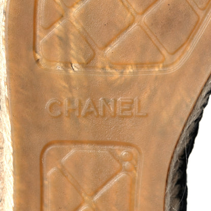 Chanel Lambskin Quilted CC Espadrilles 41 Black 8 of 8