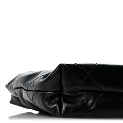 Chanel Shiny Calfskin Quilted Mini Chanel 22 Black 9 of 10