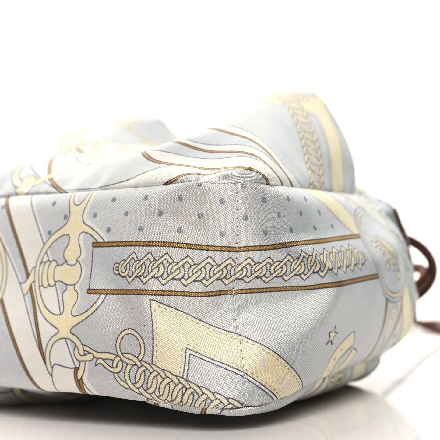 Silk Barenia Promenade du Matin Bandana 20 Bag Insert PM Gris Platine Jaune Milton Fauve