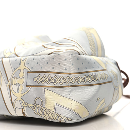 Hermes Silk Barenia Promenade du Matin Bandana 20 Bag Insert PM Gris Platine Jaune Milton Fauve 11 of 12