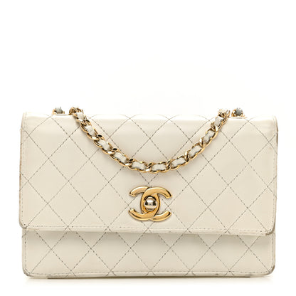 Chanel Glazed Calfskin Quilted Small Flap White 1 of 11
