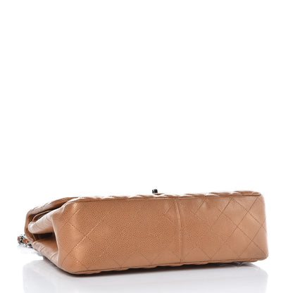 Chanel Metallic Caviar Quilted Jumbo Double Flap Copper 4 of 10