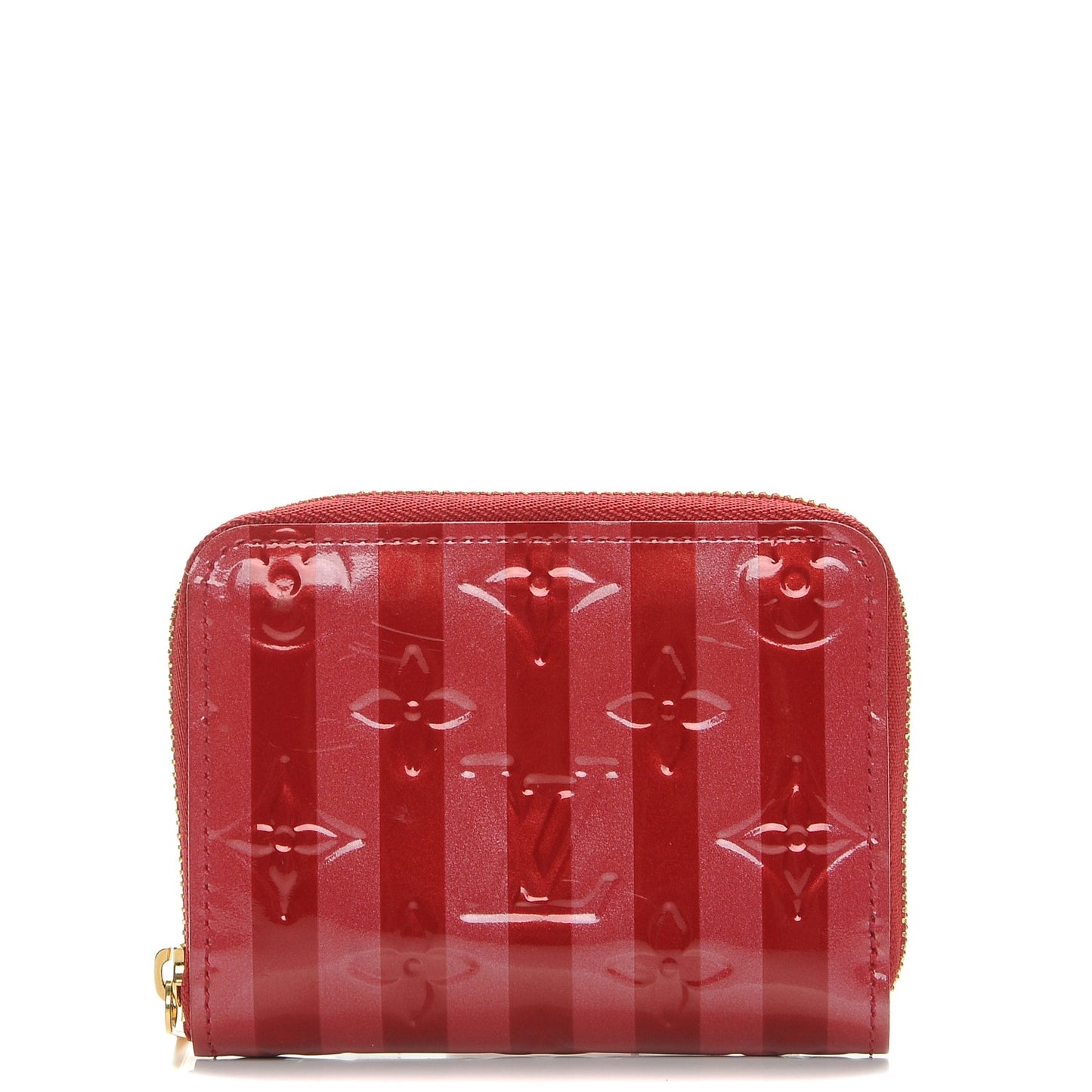 Vernis Rayures Zippy Coin Purse Pomme D'Amour