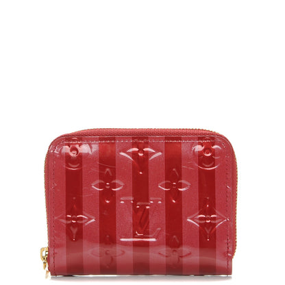 Louis Vuitton Vernis Rayures Zippy Coin Purse Pomme D'Amour 1 of 8
