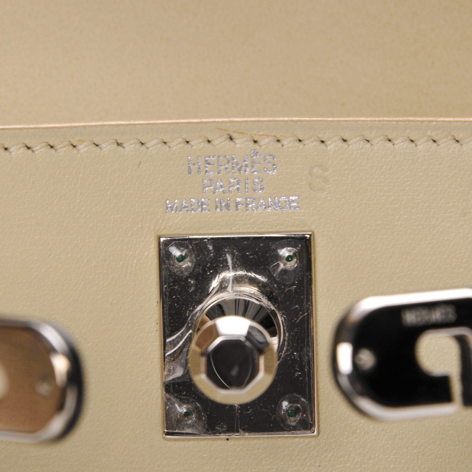 Hermes Tri-Color Box Mini Kelly Pochette Clutch Parchemin Ardoise Tabac Camel 6 of 8