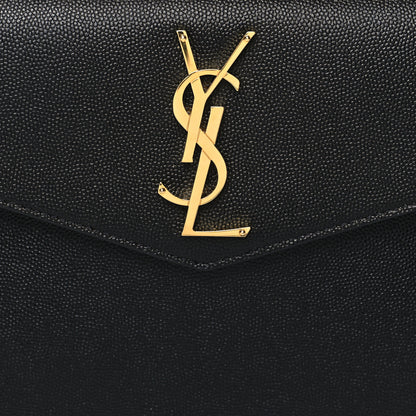 Saint Laurent Grain De Poudre Uptown Pouch Black 8 of 10