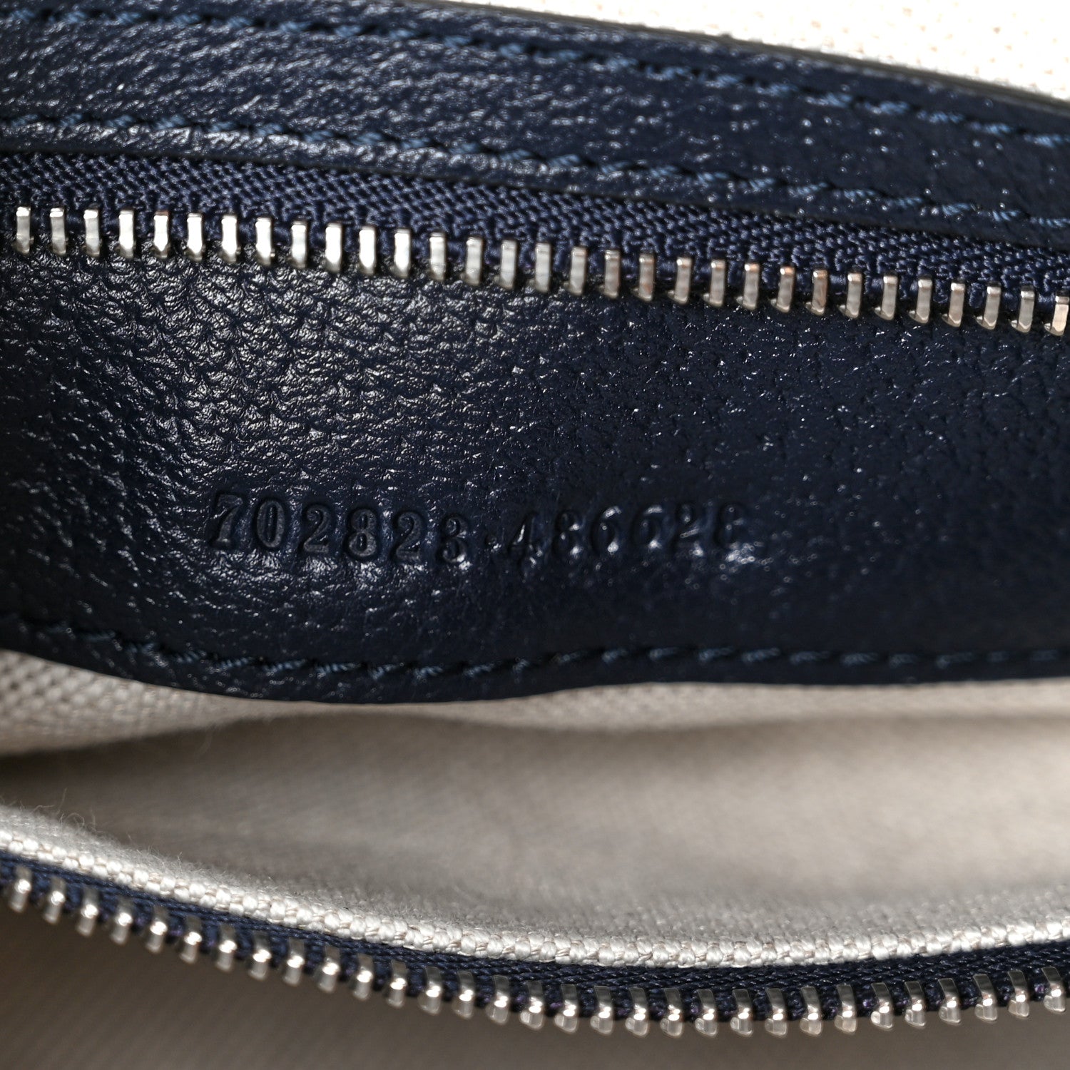 Gucci GG Supreme Monogram Textured Calfskin Web Large Attache Shoulder Bag Beige Blue 6 of 11
