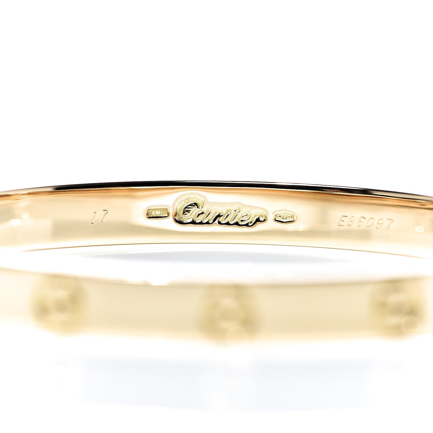 Cartier 18K Yellow Gold LOVE Bracelet 17 5 of 5