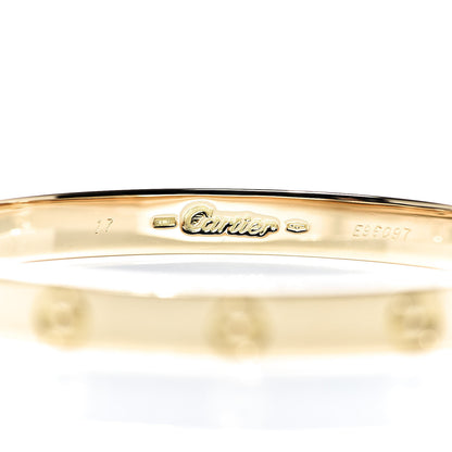 Cartier 18K Yellow Gold LOVE Bracelet 17 5 of 5