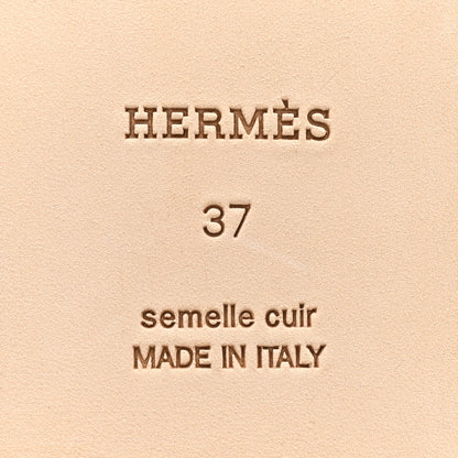 Hermes Epsom Oran Sandals 37 Etoupe 15 of 20