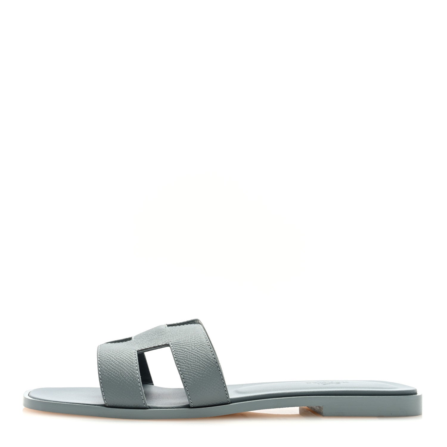 Hermes Epsom Oran Sandals 40 Gris Antarctique 1 of 9