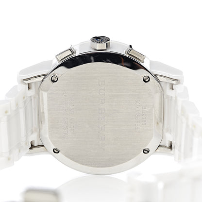Burberry Stainless Steel Ceramic 38mm Chronograph Quartz Watch White BU9080 5 of 6