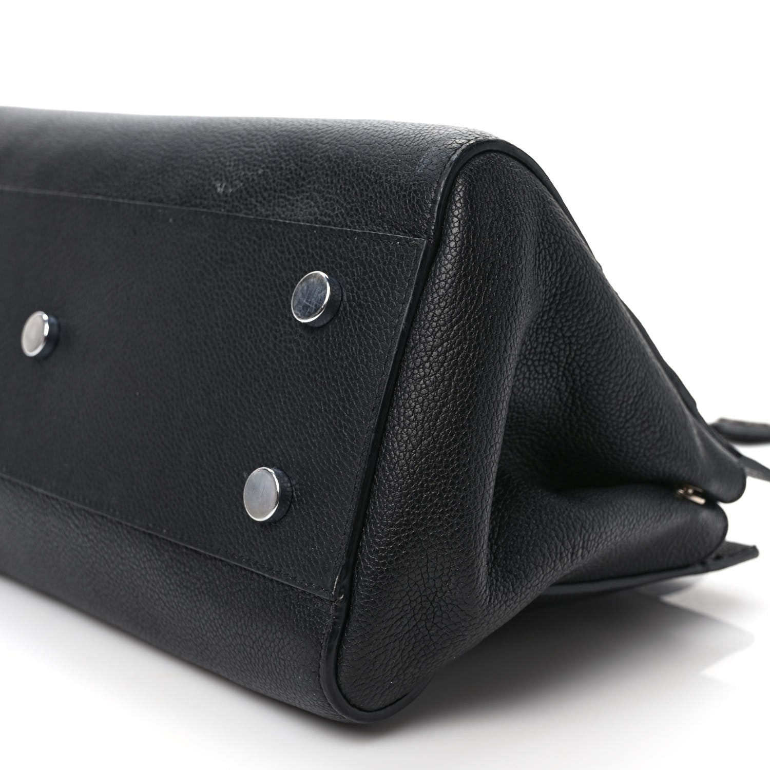 Saint Laurent SAINT LAURENT Grained Calfskin Small Cabas Rive Gauche Black 8 of 9