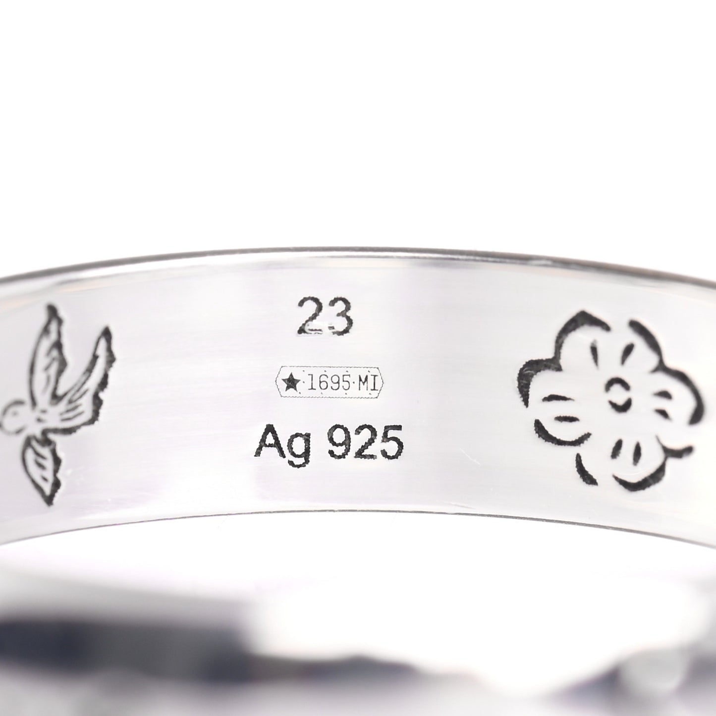Sterling Silver Blind for Love Band Ring 63 10.25