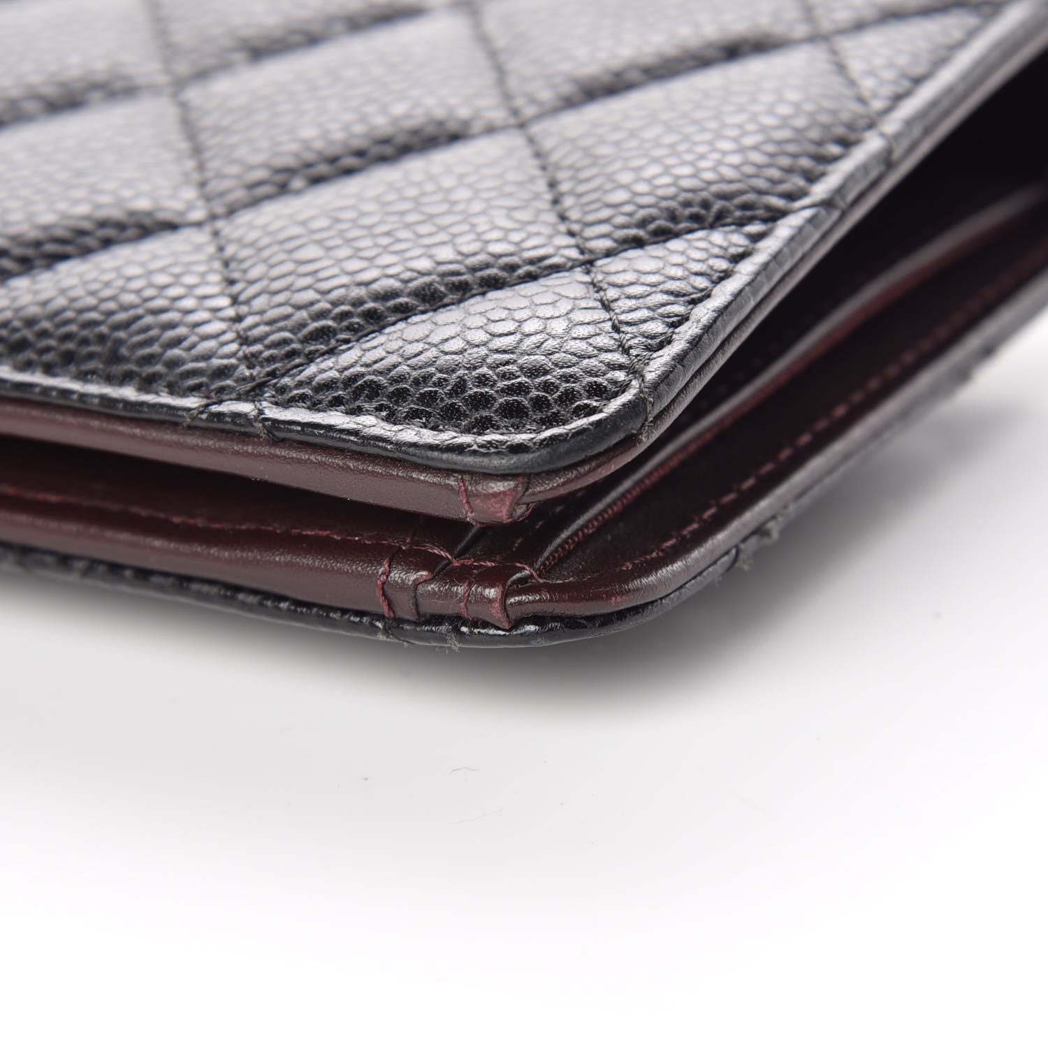 Chanel Caviar Quilted Yen Wallet Black 12 of 15
