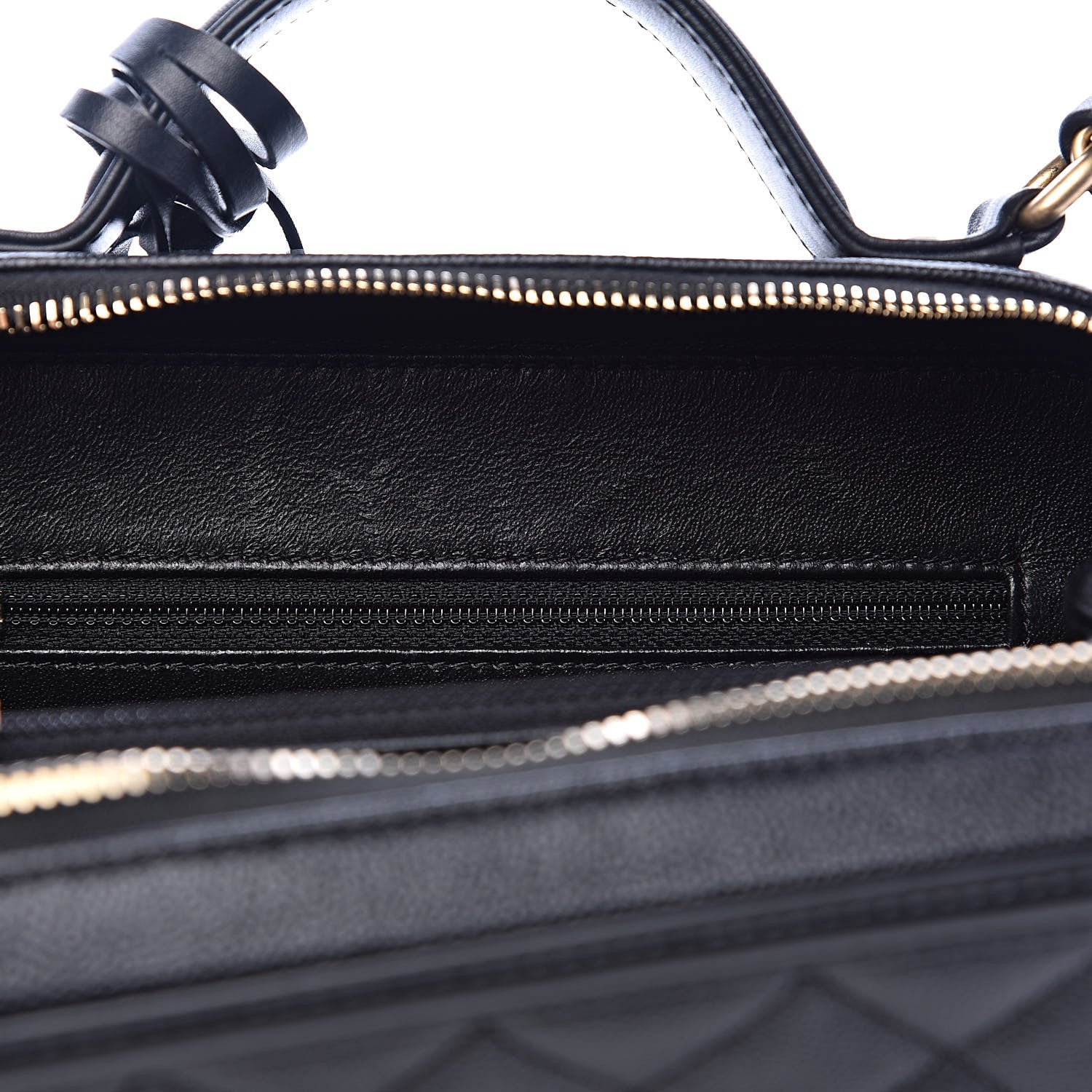 Chanel Caviar Quilted Medium CC Filigree Vanity Case Black 12 of 13