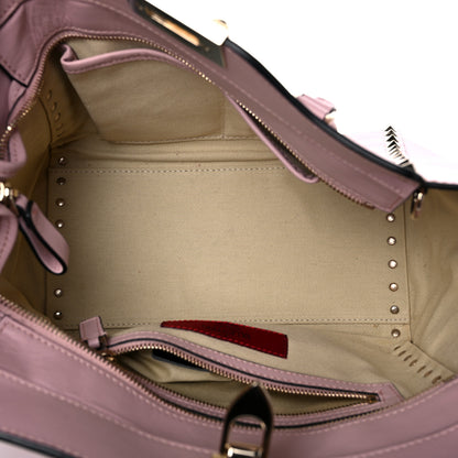 Valentino Garavani Vitello Small Rockstud Double Handle Tote Water Rose 5 of 11