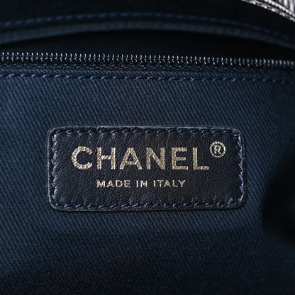 Chanel Denim Large Shopping Tote Blue 6 of 9