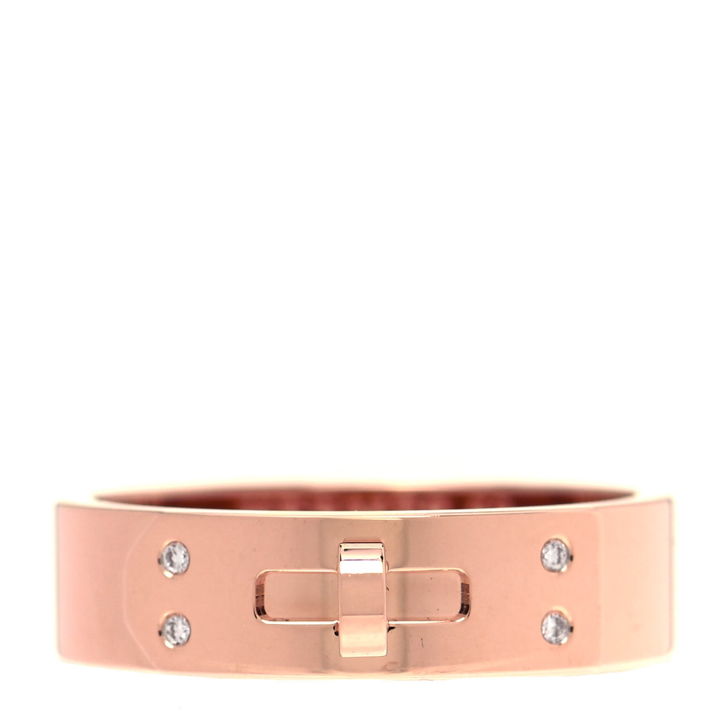 18K Rose Gold Diamond PM Kelly Ring 53 6.25