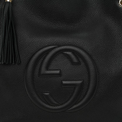 Gucci Pebbled Calfskin Large Soho Hobo Black 9 of 13