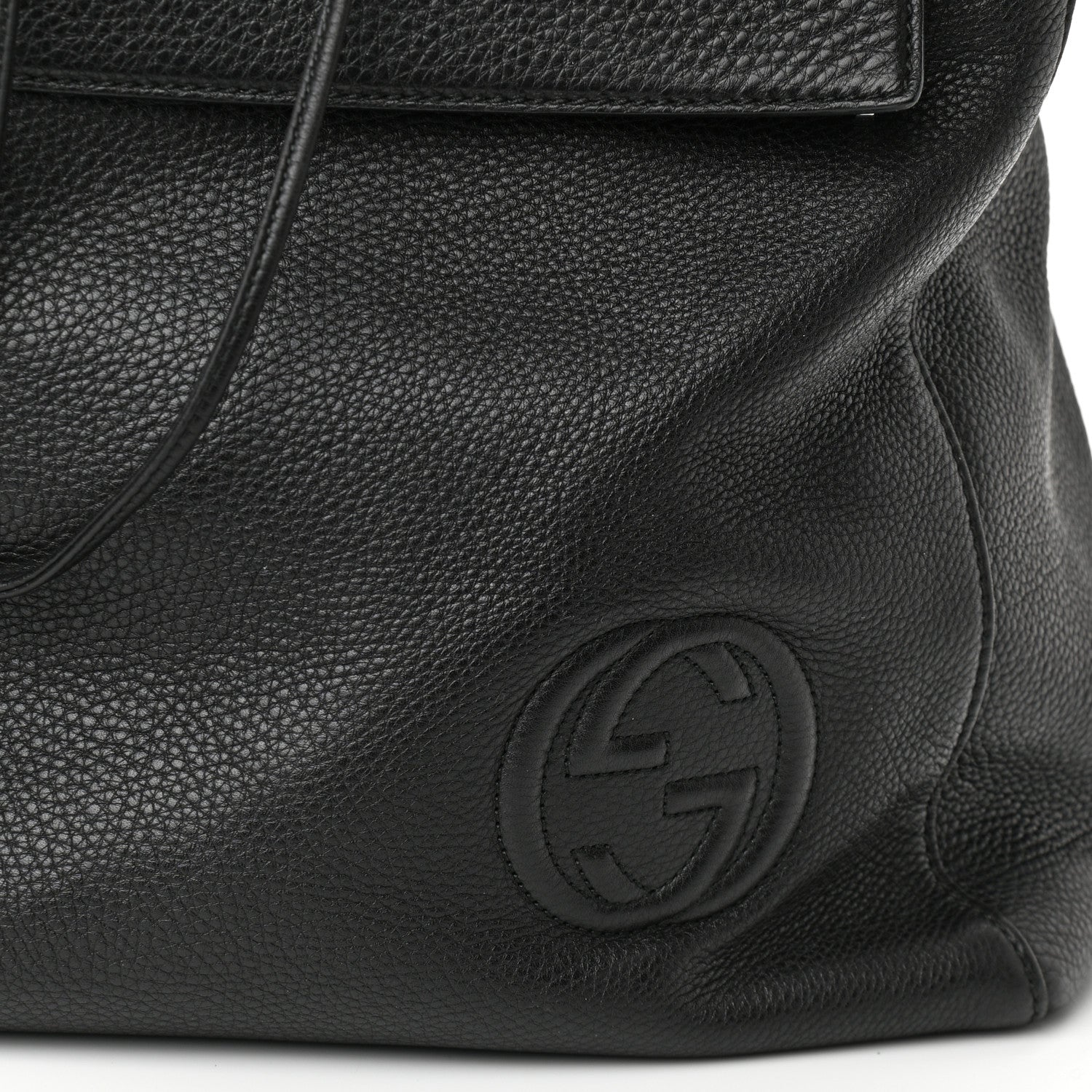 Gucci Pebbled Calfskin Soho Backpack Black 8 of 10
