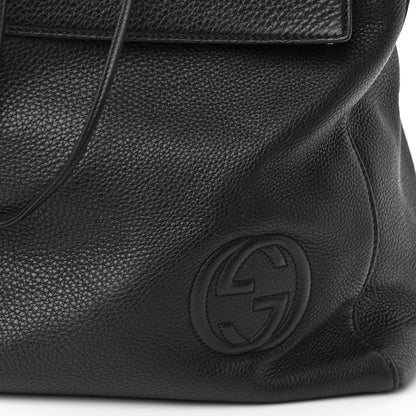 Gucci Pebbled Calfskin Soho Backpack Black 8 of 10
