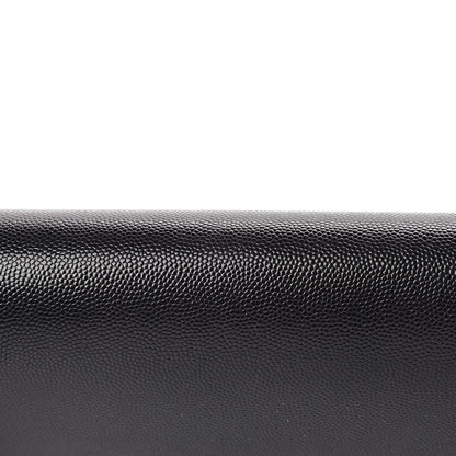 Saint Laurent Grain De Poudre Monogram Cassandre Clutch Black 12 of 12