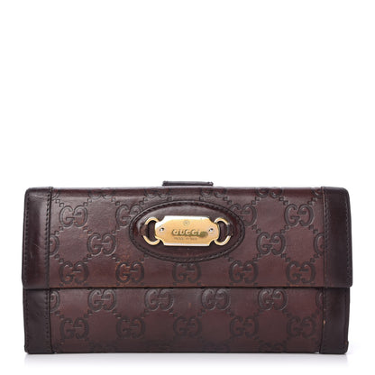 Gucci Guccissima Punch Continental Flap Wallet Brown 1 of 10