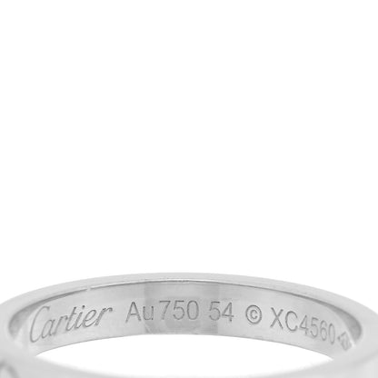 Cartier 18K White Gold Diamond Ceramic LOVE Ring Set 54 6.75 7 of 7