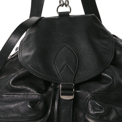 Celine Calfskin Medium Biker Backpack Black 9 of 12