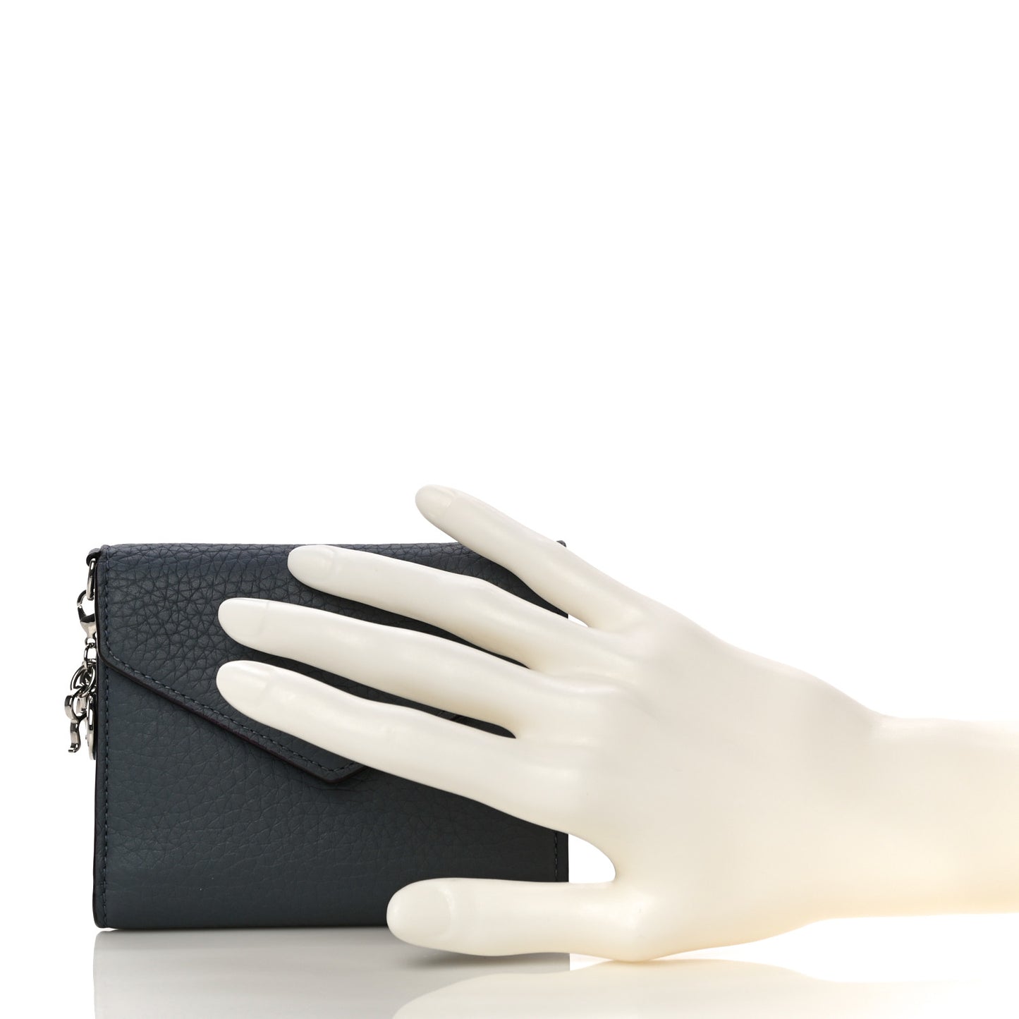 Bullcalf Diorissimo Medium Envelope Wallet Grey Blue