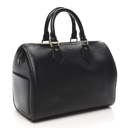 Louis Vuitton Epi Speedy 25 Black 3 of 11