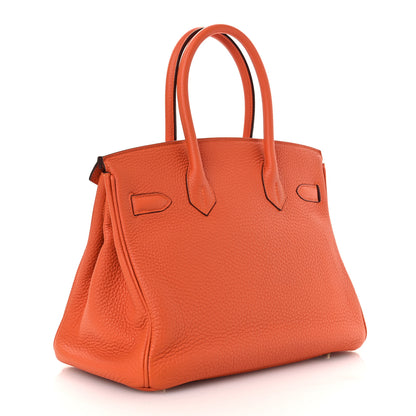 Hermes Togo BIRKIN 30 Orange 3 of 14