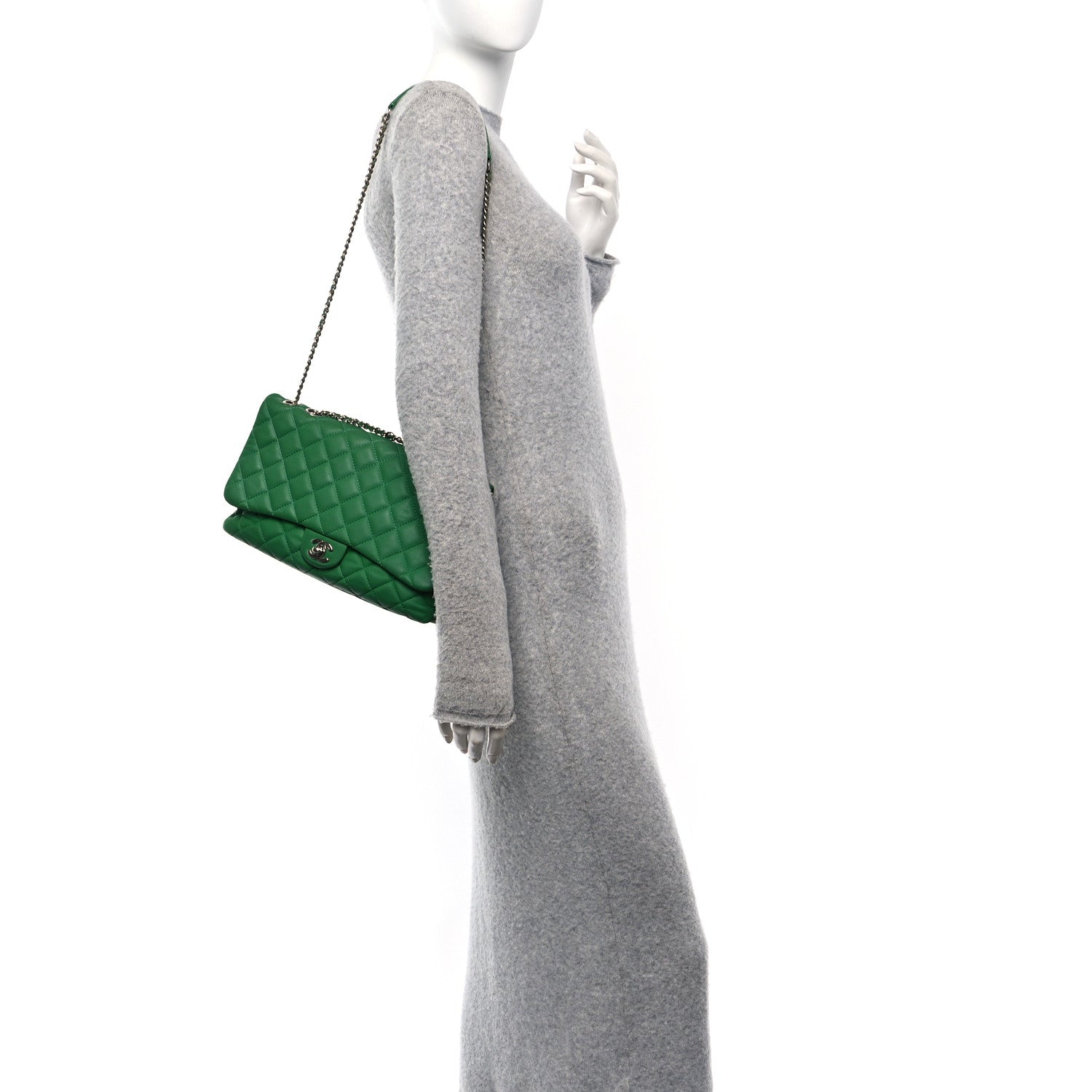Chanel Calfskin Quilted Tender Touch Flap Bag Green 2 of 10
