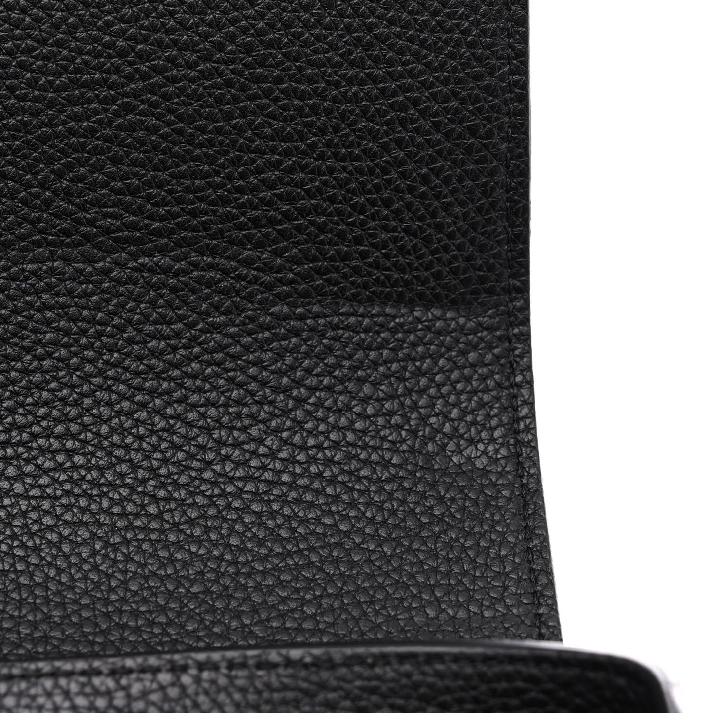 Grainy Calfskin Vintage Check Note Crossbody Bag Black