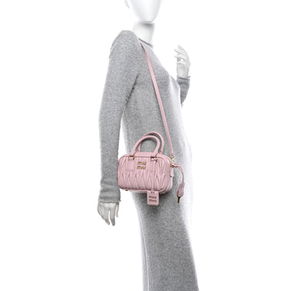 Miu Miu Nappa Matelasse Small Arcadie Alabastro 2 of 13