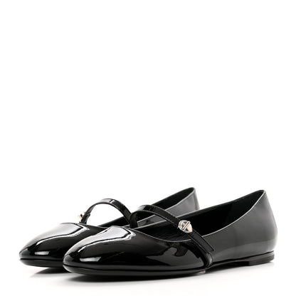 Louis Vuitton Patent Uniformes Ballerina Flat 37 Black 3 of 8