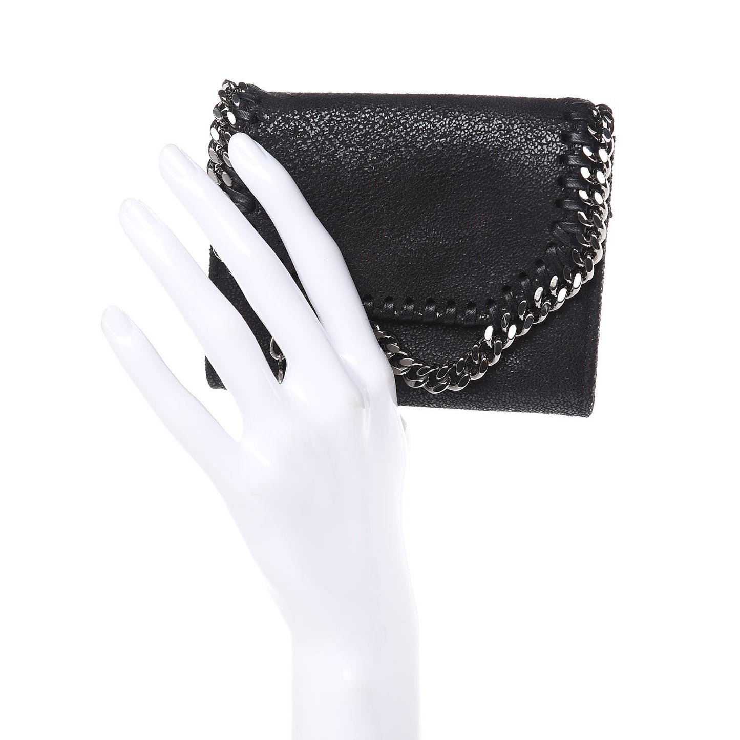 Shaggy Deer Small Falabella Wallet Black