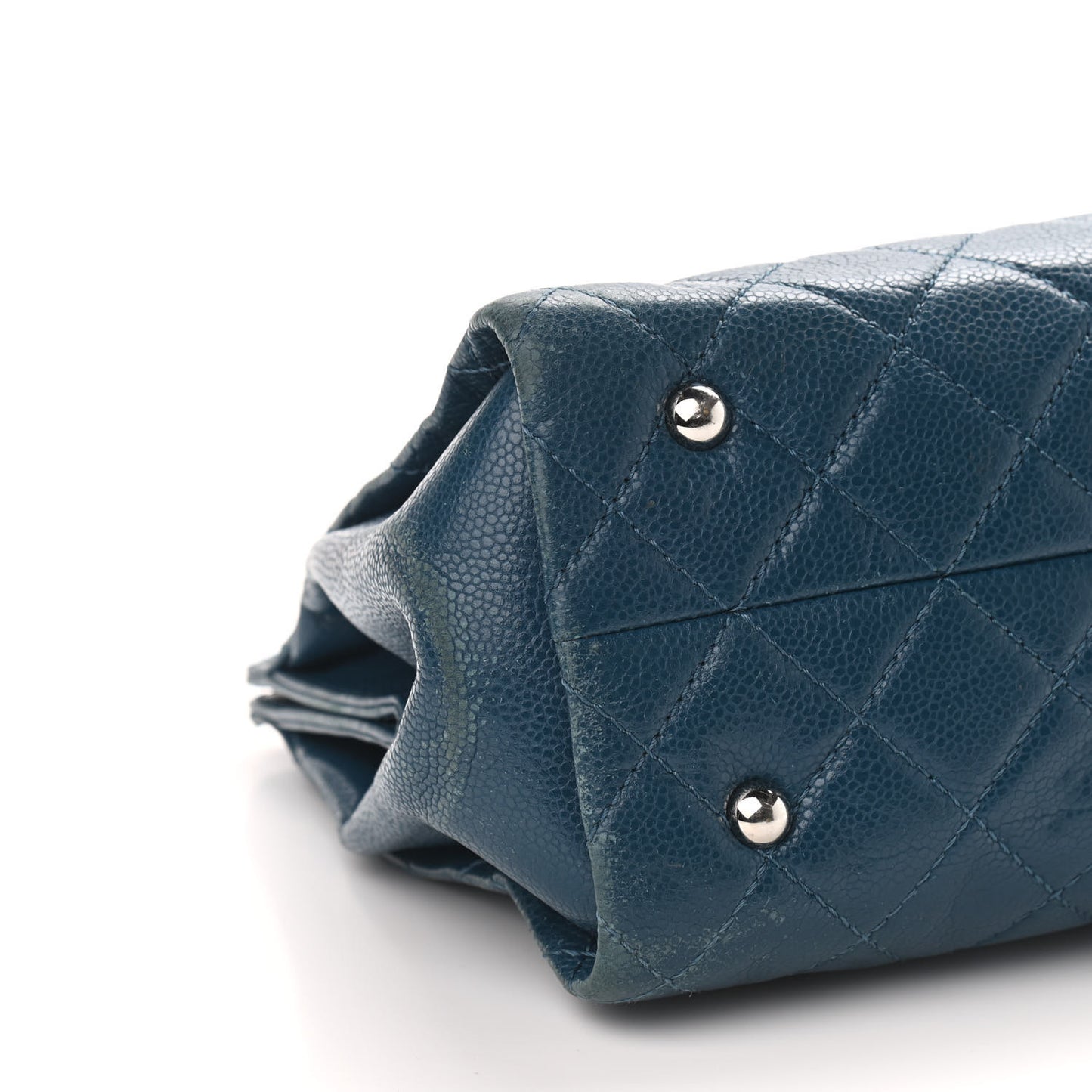 Caviar Quilted Timeless CC Shopping Tote Blue