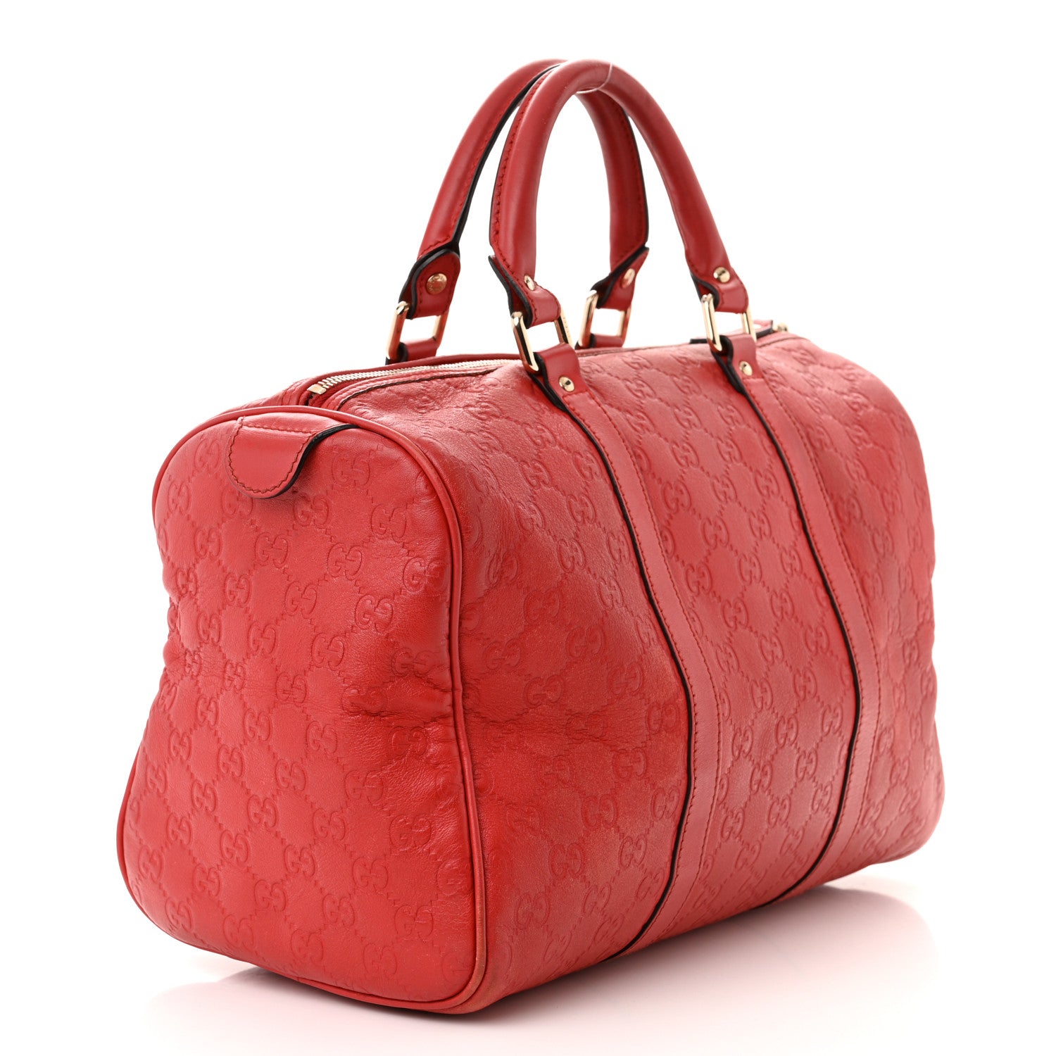 Gucci Guccissima Vitello Tender Medium Joy Boston Sporting Red 3 of 15