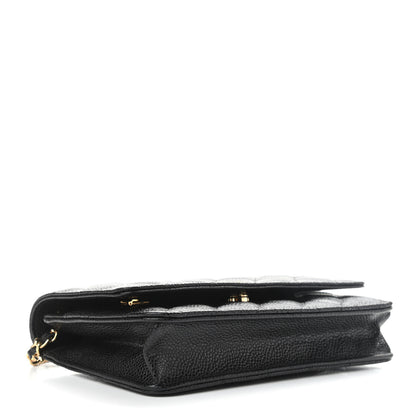 Chanel Caviar Quilted Wallet On Chain WOC Black 4 of 11