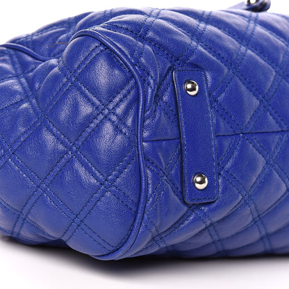 Marc Jacobs Calfskin Quilted Stam Bright Blue 11 of 12