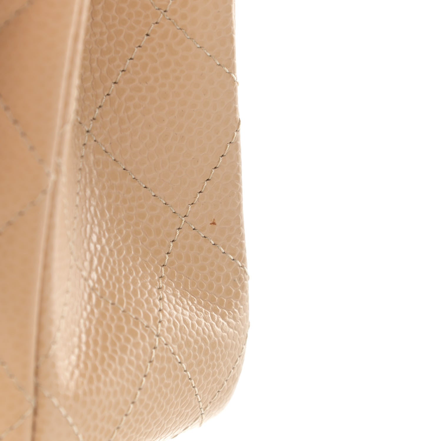 Chanel Caviar Quilted Medium Double Flap Beige 11 of 14