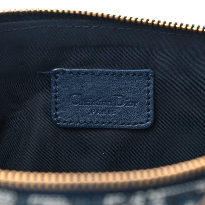 Christian Dior Monogram Mini Saddle Pochette Navy 6 of 10
