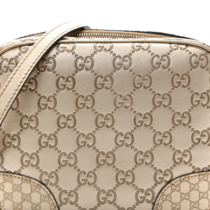 Gucci Guccissima Mini Bree Messenger Bag Gold 8 of 17