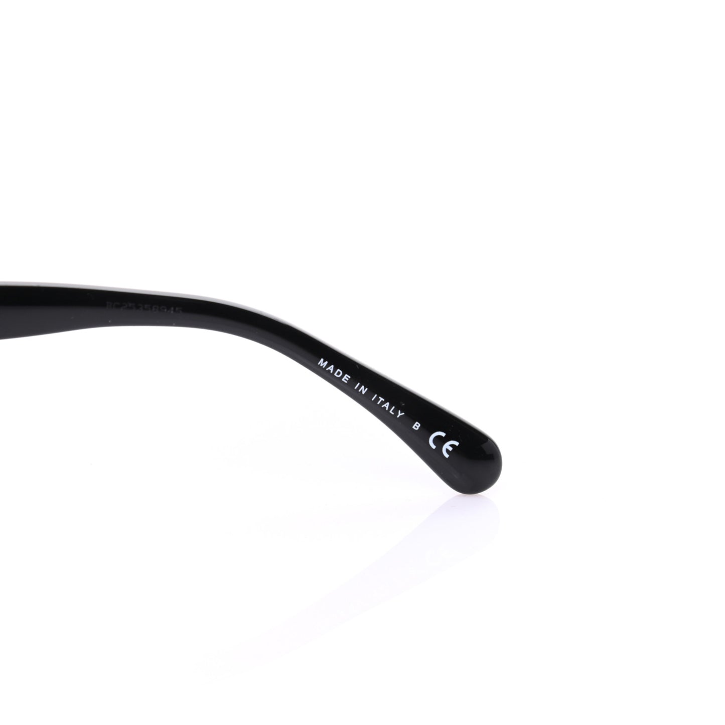 Acetate Strass Square Sunglasses 5422-B-A Black White