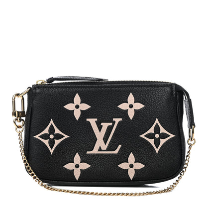Louis Vuitton Empreinte Monogram Giant Mini Pochette Accessories Black 1 of 4