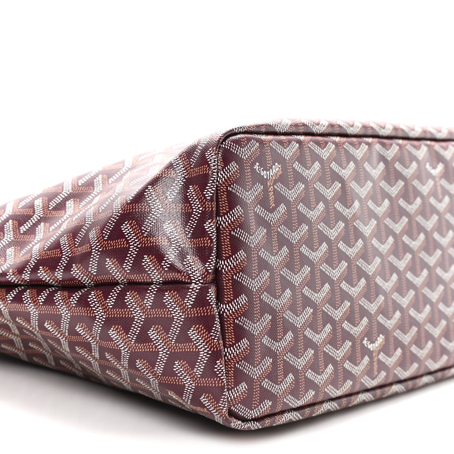 Goyardine Chien Gris Bag Burgundy