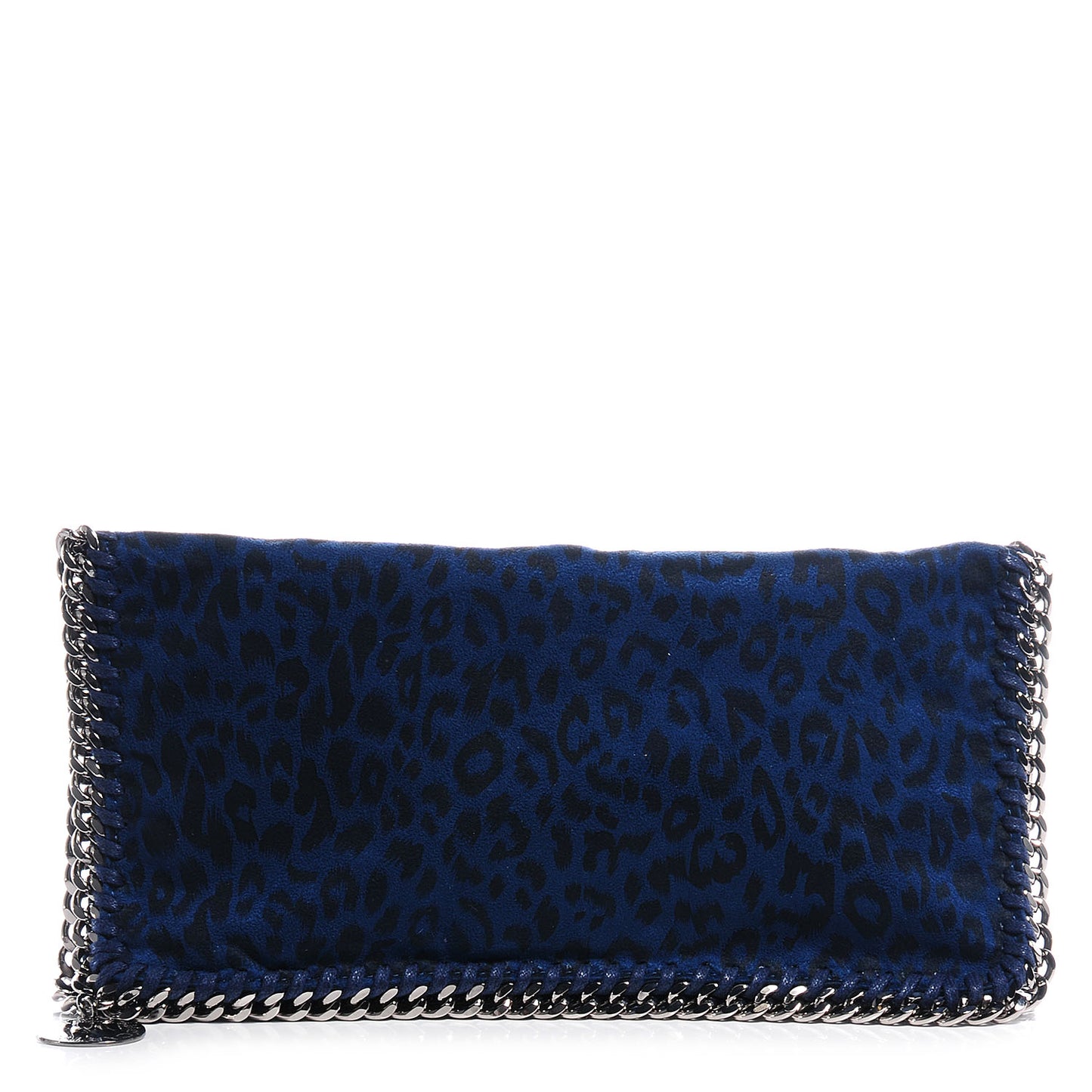 Leopard Print Falabella Clutch Blue