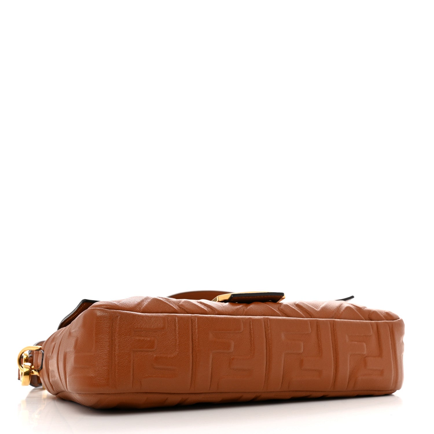 Fendi Nappa FF 1974 Embossed Baguette Coloniale 4 of 11